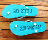 Mermaid Starfish Flip Flops