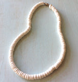 Large White Puka Necklace