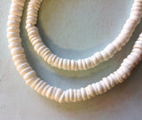 Large White Puka Necklace