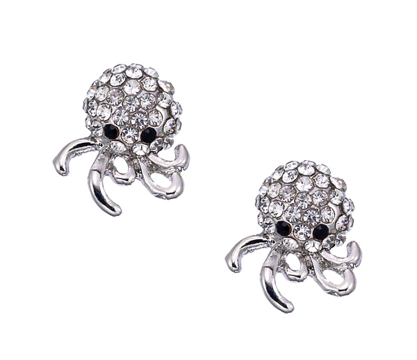 Octopus Jewel Earring Studs