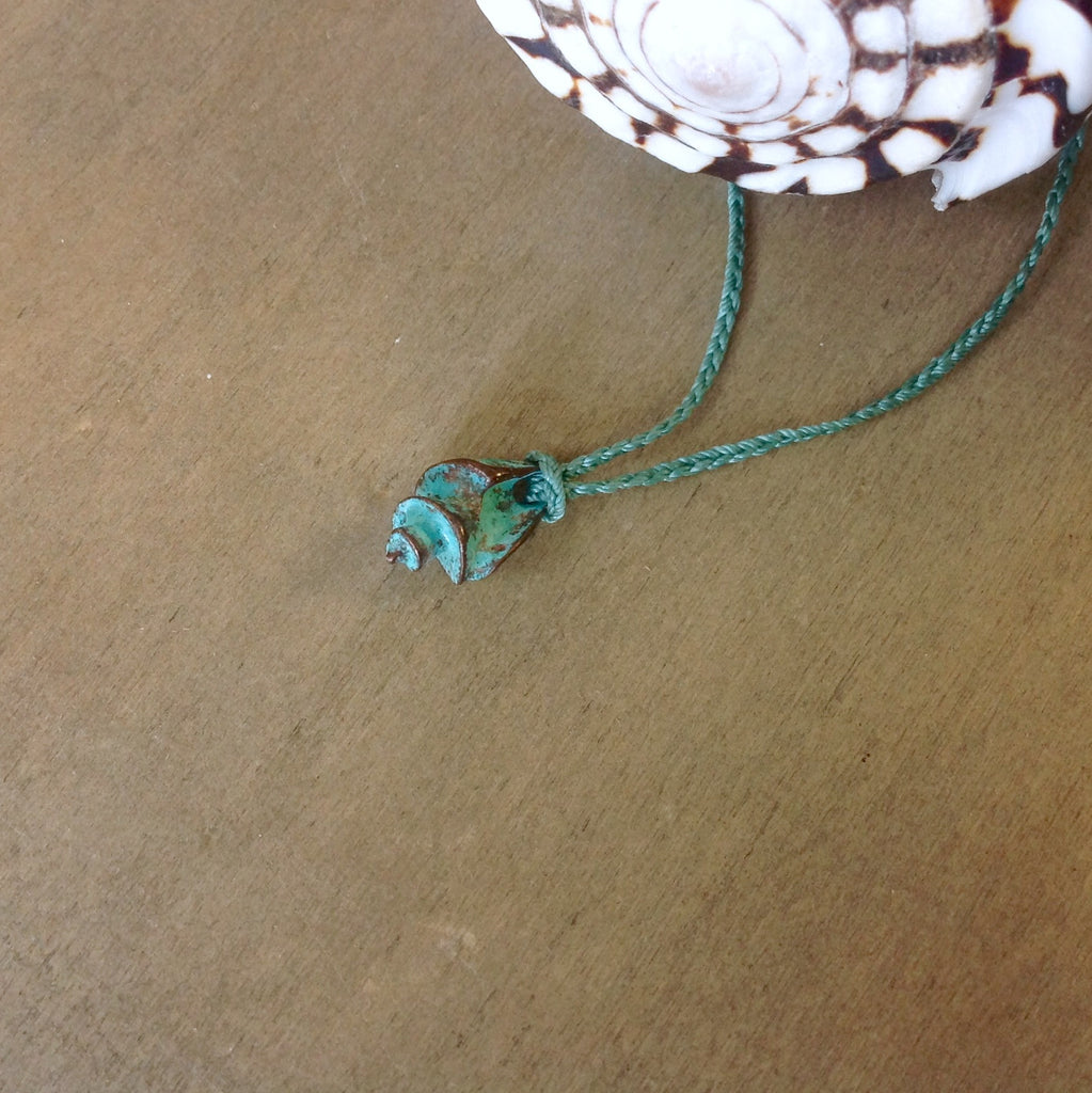 Patina Conch Shell Necklace