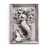 Mermaid Sculpture Wall Art