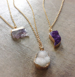 Druzy Crystal Necklace