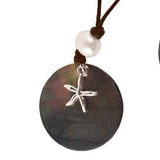 MOP Starfish Disk Necklace