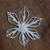 Snowflake Coral Star Shell Ornament