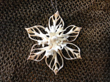 Snowflake Coral Star Shell Ornament