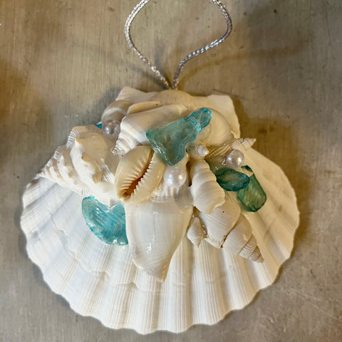 Seashell Seaglass Ornament