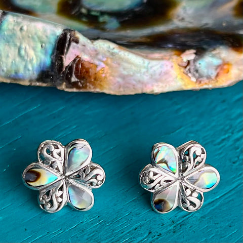 Shell Flower Stud Earrings