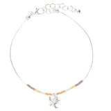 Dainty Colorful Turtle Anklet