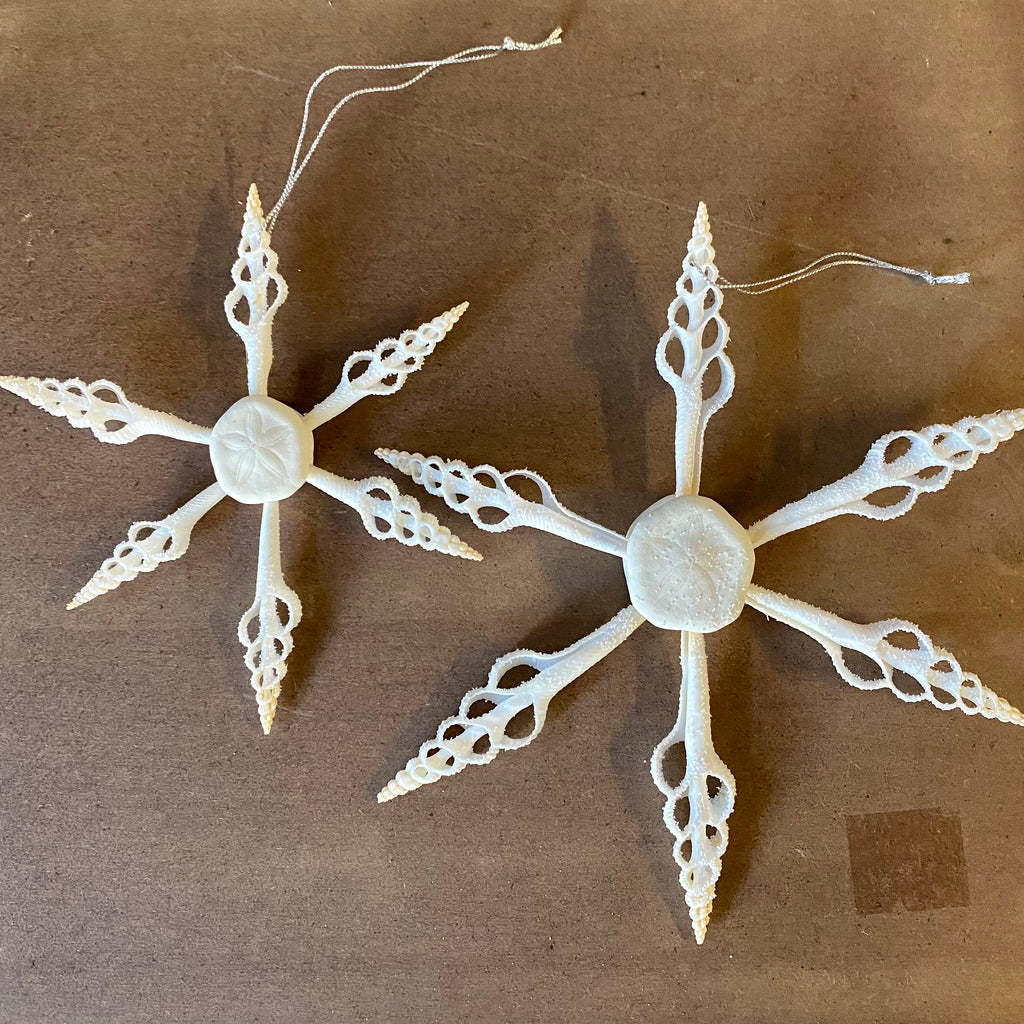 Sandollar Shell Snowflake Ornament
