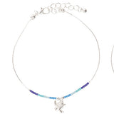 Dainty Colorful Turtle Anklet