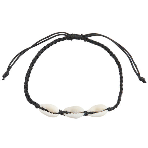 Simple Cowrie Shell Braided Anklet