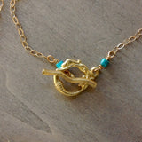 Matte Gold Sealife Necklaces