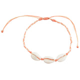 Colorful Cowrie Shell Braided Anklet