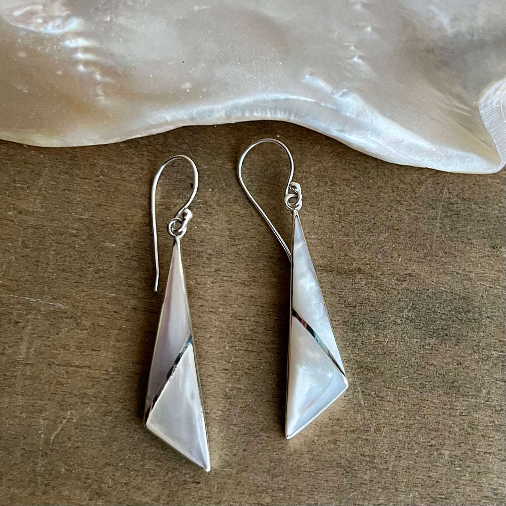 Triangle Shell Earrings