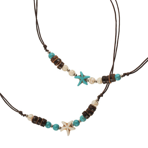 Seaside Starfish Howlite Necklace