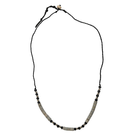 Shell Chip Crystal Beaded Necklace