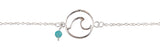 Wave Charm Anklet