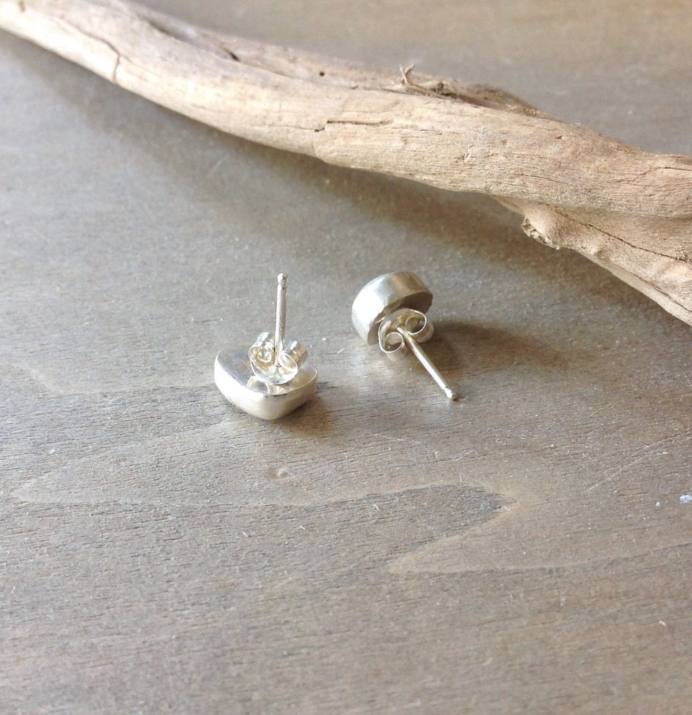 Clear Sea Glass Studs – Sea Things Ventura