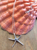 Silver Burst Starfish Necklace