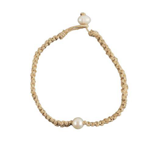 Hemp Pearl Bracelet