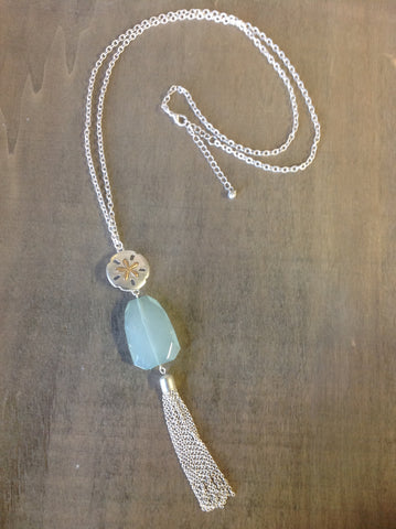 SandDollar Tassel Necklace