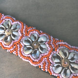 Tropical Flower Cowrie Shell Anklets