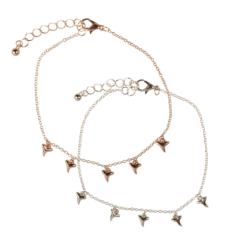 Tiny Shark Tooth Anklet