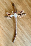 Driftwood Coral & Seashell Cross