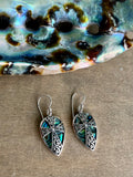 Abalone Celtic Cross Earrings