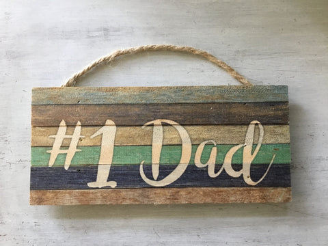 #1 Dad Rope Sign