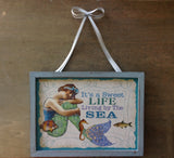 Vintage Style Mermaid Sign