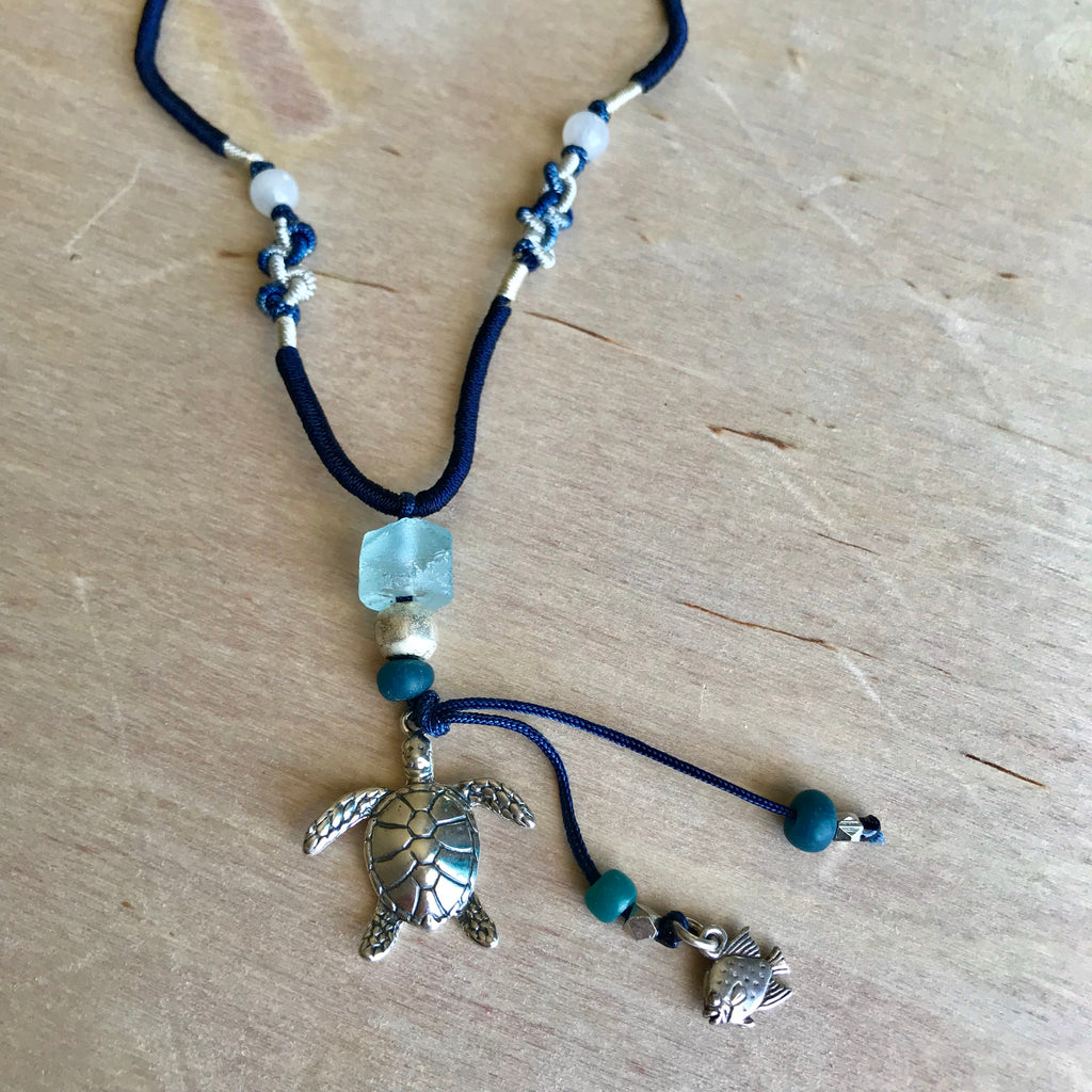 Sea Turtle Silk Necklace