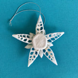 Sandollar Pearl Star Ornament