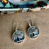 Abalone Tree Earrings
