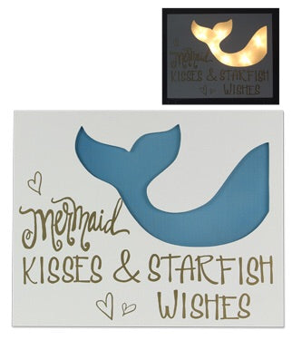 Mermaid Kisses Light Up Sign
