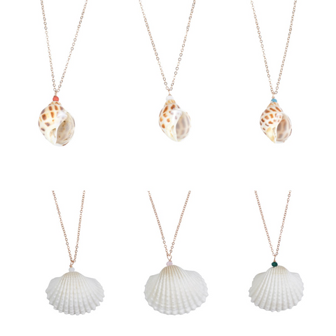 Seashell Voyager Charm Necklace