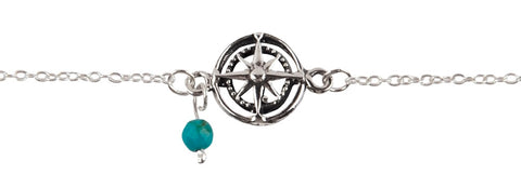 Compass Charm Anklet