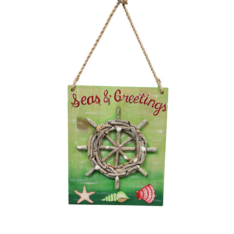 Seas & Greetings Wheel Sign