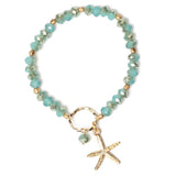Starfish Sparkle Charm Bracelet
