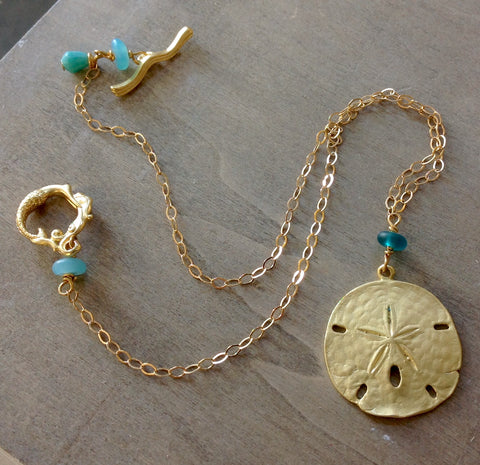 Sanddollar Gold Necklace