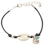 Cowrie Seashell Charm Bracelet
