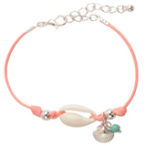 Cowrie Seashell Charm Bracelet