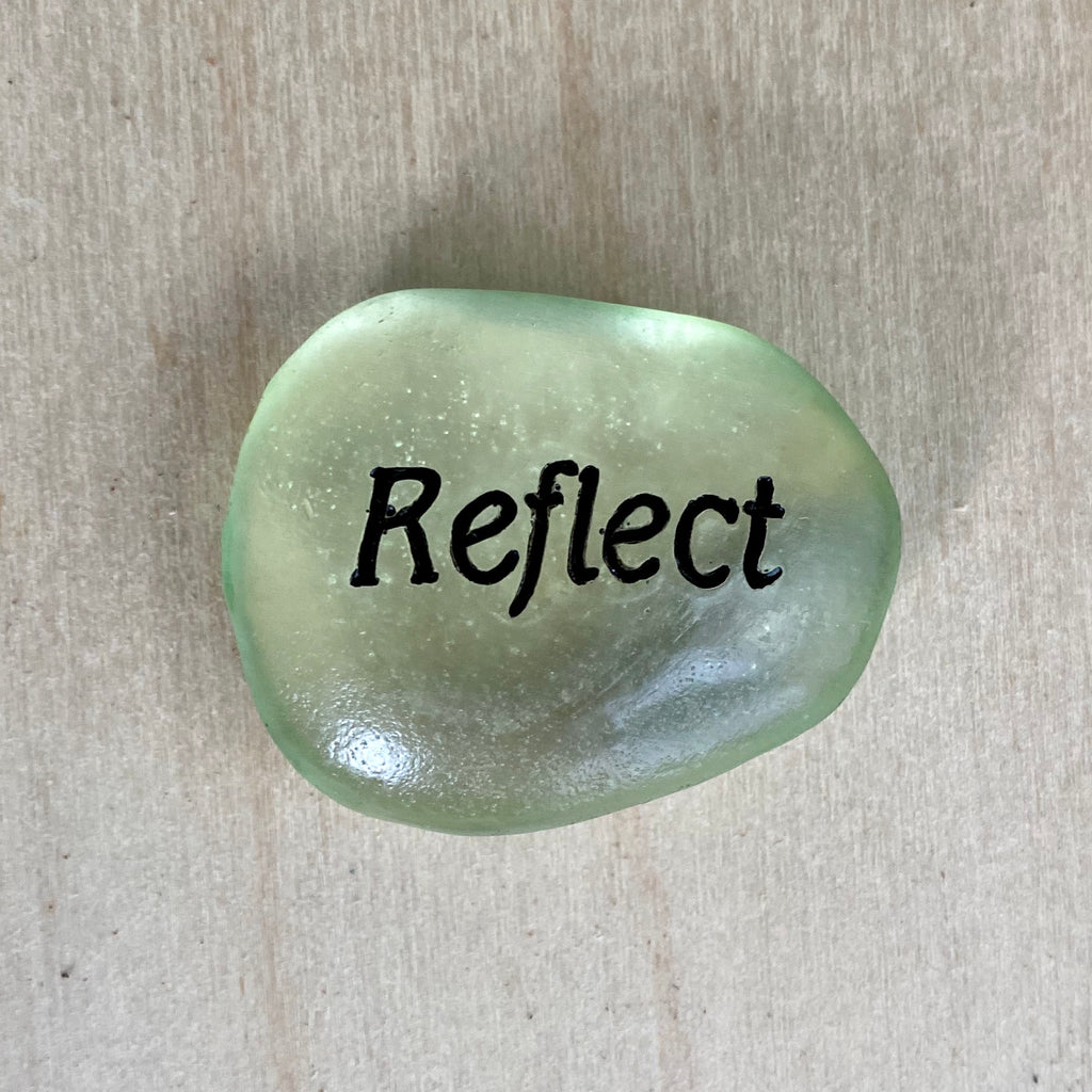 Seaglass Message Stone