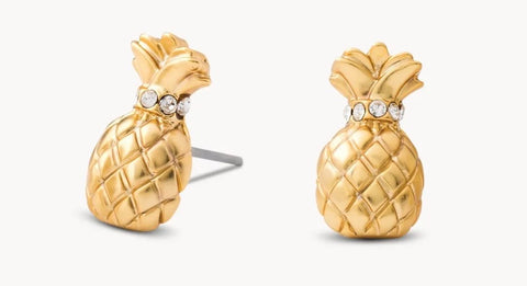 Pineapple Gem Stud Earrings
