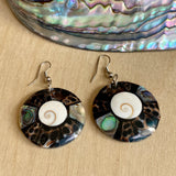 Abalone Inlay Earrings