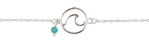 Wave Charm Anklet