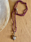 MOP Turtle Seed Bead Necklace