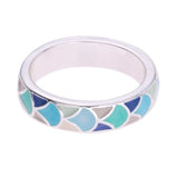 Mermaid Scales Enamel Ring