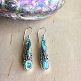 Abalone Art Deco Earrings